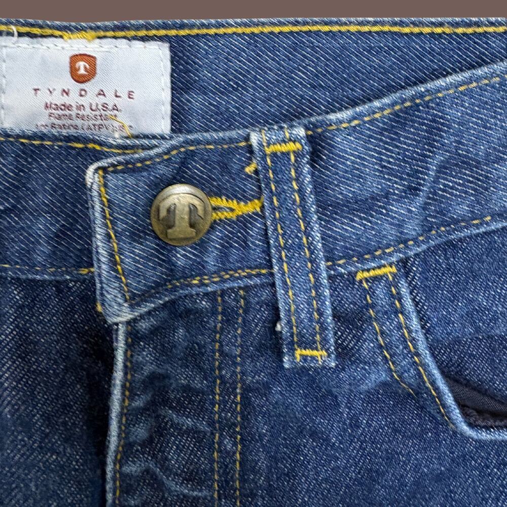 Tyndale FR Denim Jeans | Flame Resistant Cotton | Size 8 | Vintage - Picture 2 of 4